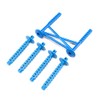 Losi Rear Body Support and Body Posts Blue LMT LOS241051