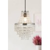 HOMION Chandelier Style Ceiling Light Shade Droplet Pendant Acrylic Crystal