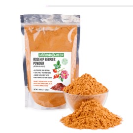 Ground Siberian Rose Hips Flour 300g Rosehips Herbal Dried Fine Powder Tea from Siberia Altai Mountains Taiga No Added Sugar Resealable Pouch