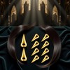 10Pcs Gold Retro Punk Hair Styling Tools - Gothic Metal