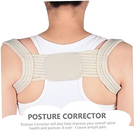Baluue Corrector de Postura para Mujer y Hombre, Faja para Espalda Ajustable e Invisible, Cinturón Corregidor de Postura para Joroba, Soporte de Hombros Transpirable Color Piel M
