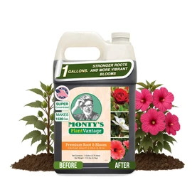 PlantVantage Root & Bloom Fertilizer - Concentrated Liquid Fertilizer for Strong Roots and Big Blooms - Bloom Plant Food for Trees, Shrubs, Flowers and Vegetables - Ideal Soil and Foliar Spray - 1 Gal