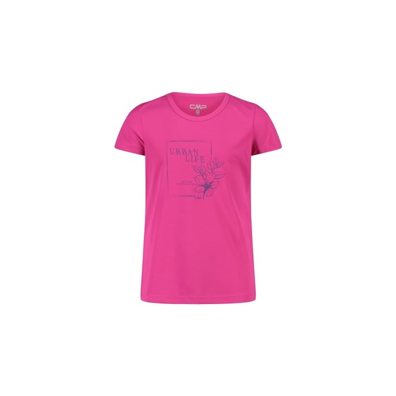 CMP T-Shirt Maglietta, Fuxia, 98 Unisex-Bambini e Ragazzi