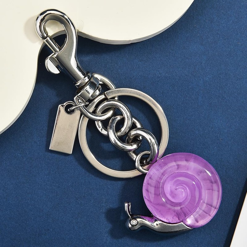 LXHSLJN Agate Snail Keychain Bag Charms for Women Handbags Cute