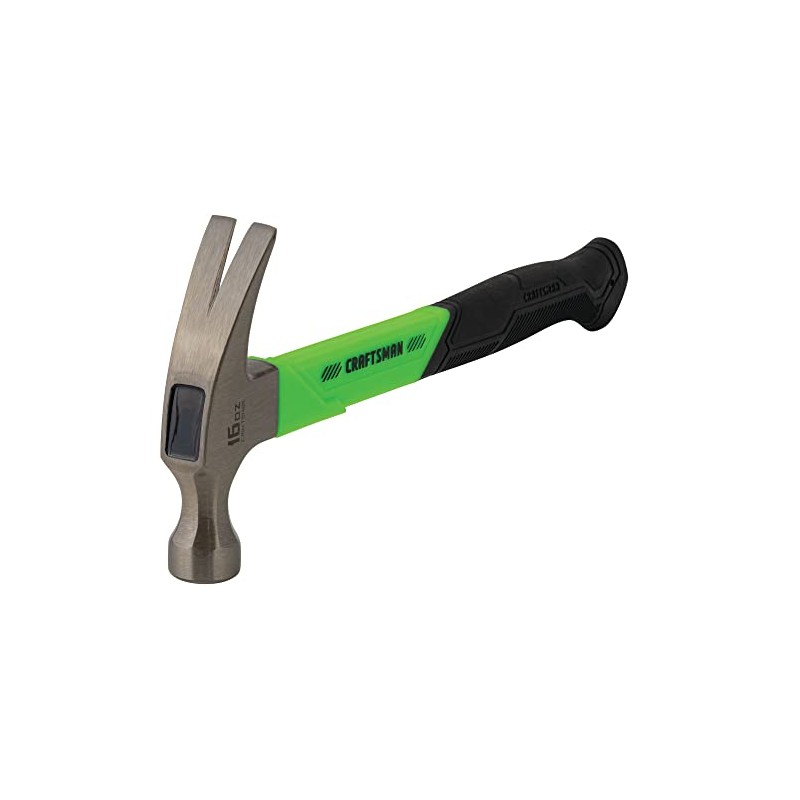 CRAFTSMAN High-Visibility General Purpose Hammer with Fiberglass Grip 16 OZ