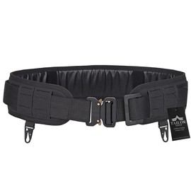 [TAILOR JAPAN] Survival Game Belt, Tactical Belt, Molle System, Laser Cut, One-Touch Belt, Military Belt, Compatible with Molles, One Size Fits Mole, Black
