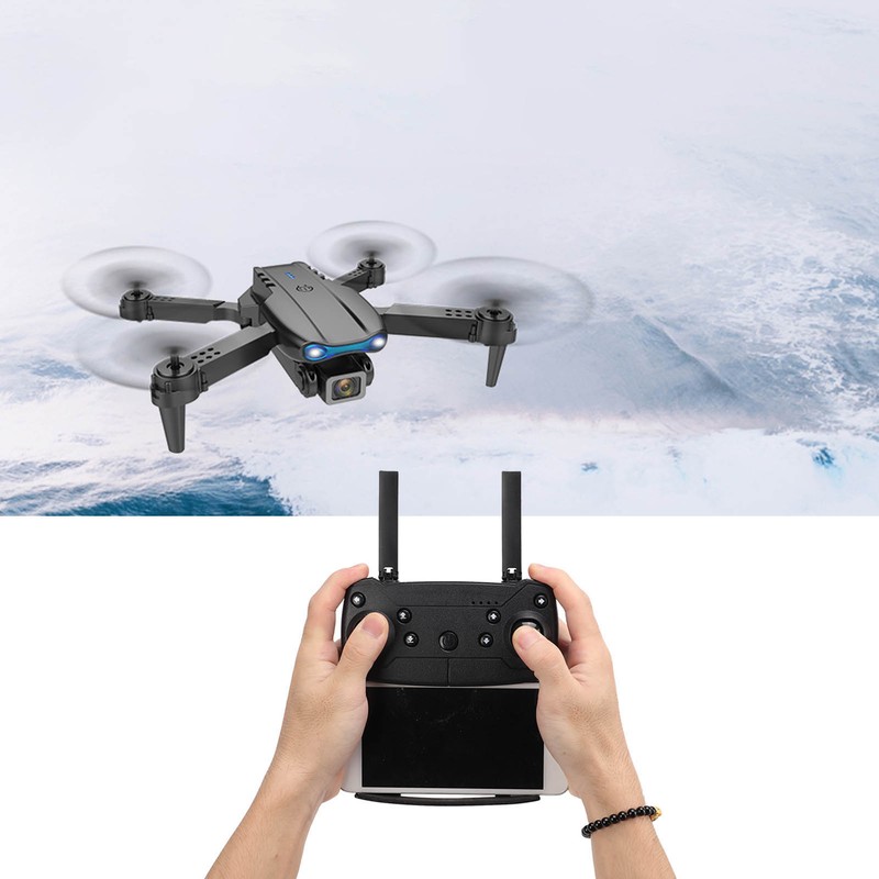 E99 Pro Foldable RC Aircraft with Dual Cameras 6 Axles