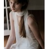 Vivid Solid Lumi Sheer Scarf (white)