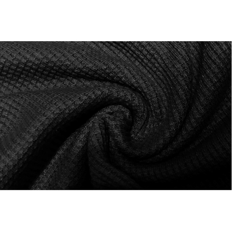 Styllion Henley Thermal THLS (Large, Black)