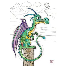 Bug Art Blank Greeting Card - Duncan Dragon, G032