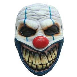 Clown Big Mouth Latex Face Mask Halloween Fancy Dress Adult, Elastic across the back to fasten