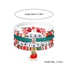 Sylph 5PCS Christmas Bracelets Set for Women Bell/Santa Claus/Snowflake/Reindeer Merry