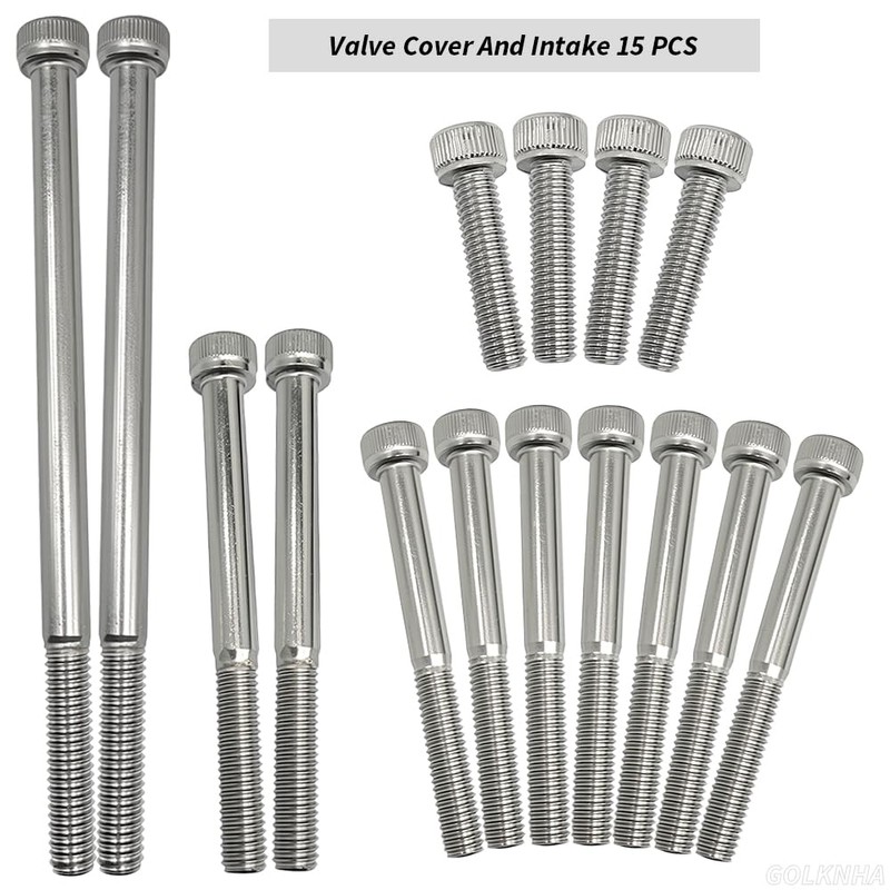 GOLKNHA 84 PCS 304 Stainless Bolt Screw Engine Polished Kit