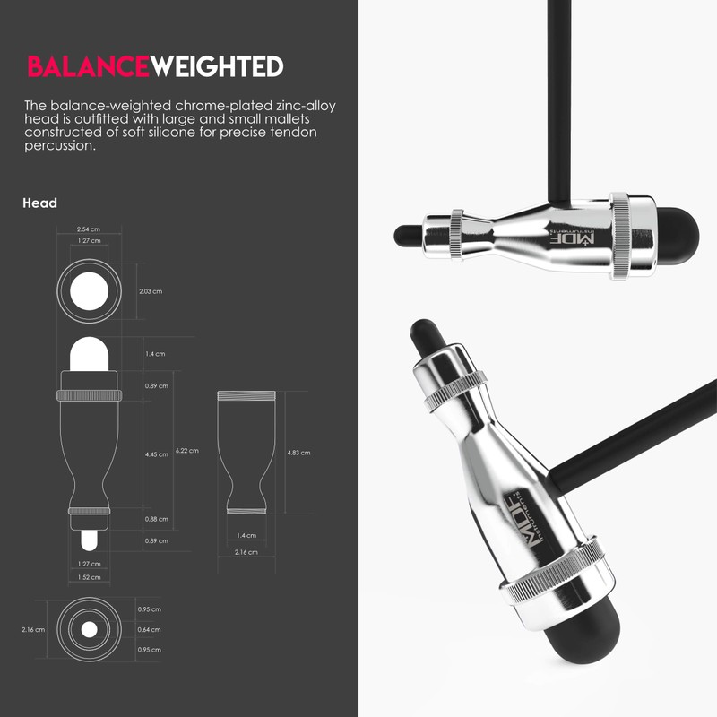 MDF Tromner Neurological Reflex Hammer with pointed tip handle for
