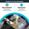 Eastman Dishwasher Installation Kit, 6 Foot Braided Stainless Steel Supply