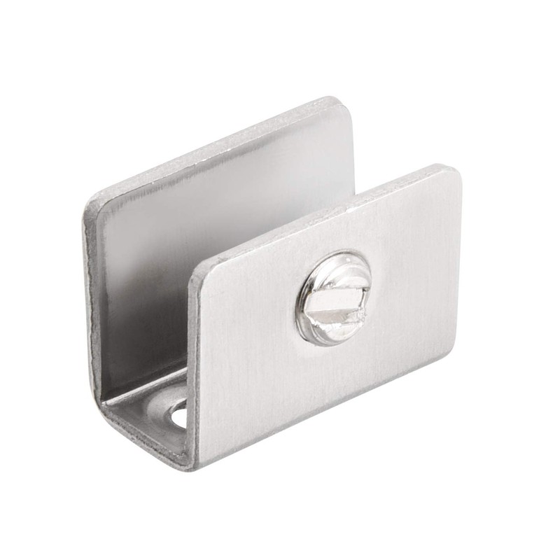 sourcing map Glass Shelf Brackets Stainless Steel Clamp Clip Holder