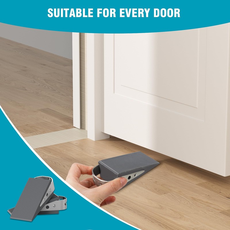 FLORA GUARD 2 Pack Door Wedge Rubber - Heavy Duty