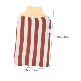 WOONEKY 4pcs Exfoliating Bath Towel Gloves Body Scrubber Shower Gloves Women's Set