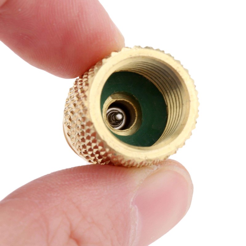 R134A Brass Adapter Fitting, 1/4" Male to 1/2" Female Refrigerant