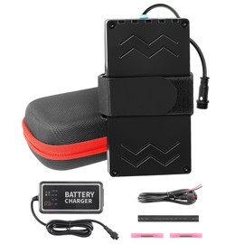 Fish Finder Battery&Charger Kit,12V 10000mAh Long-Lasting Power,Compact & Portable for Kayak Battery,Compatible with GPS,Fish Finders,and Most 12V Electronics
