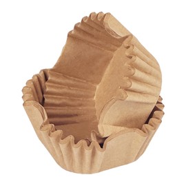 Gcardist Square 200-Count Brown Cupcake Liners Muffin Linner No Smell, Food Grade Baking Cups (Standard Size)