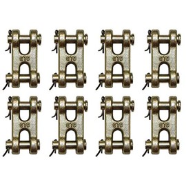 Generic Qty. 8, 31G70ML (x8) , 5/16 inches Double Clevis, Grade 70 Chain Connector, Coupling Link, Mid Link, Master Link, 11-DC516