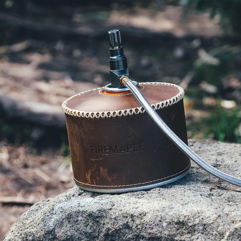 Fire-Maple Camping Gas Cover Leather Fuel Canister Cover Cans Protector