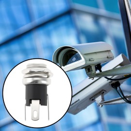 Create idea 10pcs 5.5mm x 2.5mm Female DC Power Socket 3Pin Chassis Mount Solder Connector for 12V CCTV PSU