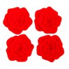 Zak! Designs 4 Piece Pan Coaster ROSE SHAPED Hot Resistant