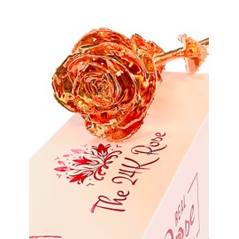 100% Real Rose Dipped in 24K Rose Gold, 11.5" Long Stem – Perfect for Mother's Day, Anniversaries, Weddings, Graduations, Birthdays, Baby Showers, Proposals, Golden Birthdays, and Father's Day.