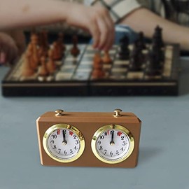 Tachiuwa Reloj de ajedrez Profesional, Reloj de ajedrez mecánico Vintage, medidor de Horas, Temporizador de ajedrez para Entretenimiento Deportivo