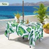 Eternal Beauty 60''X84” Rectangle Tablecloth Waterproof Outdoor Tablecloth with Umbrella