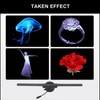 3D Holographic Advertising Machine 415x415mm 1024x640 244 LEDs Hologram Fan