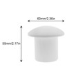 JCBIZ 12PCS Plastic Reinforced Protective Cap White Safety Mushroom Survey