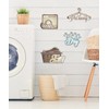 Laundry Room Wall Decor Set, Farmhouse Style Wash Dry Fold