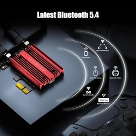 GLOTRENDS BE8774 Tarjeta WiFi 7 PCIe para PC con Chip Intel BE200NGW, 802.11be, Bluetooth 5.4, Sólo Compatible con Windows 11 24H2 o Versión Superior (No Soporta Placa Base AMD)