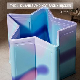 JSQBSECL Portable Foldable Bathtub, 28" Foldable Freestanding Bathtub for Adults, Hot Bath Tub, Ice Bath, Family Bathroom SPA Tub Indoor & Outdoor(Purple)