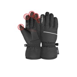 Reusch Junior Glove All Finger Touch Warm, Windproof and Breathable Winter Gloves Finger Gloves Ski Gloves for Children Kids Teenagers Girls and Boys Touchscreen Compatible