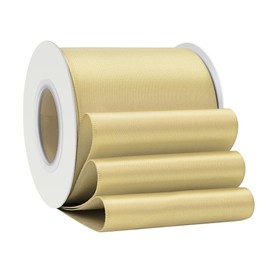 LoomJoyz Double Sided 75mm Champagne Gold Satin Ribbon 13 Meters Satin Ribbon Ideal for Gift Wrapping Flower Bouquet Crafts Weddings Floral Arrangements & Bows