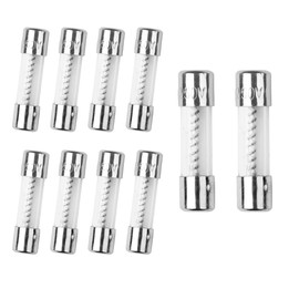 10Pcs 20A Slow Blow Fuse 20Amp Time Delay Fuse T20AL250V 250V Slow Burn Glass Tube Fuse T20AL 5x20mm