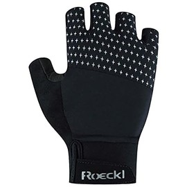 Roeckl Diamante Women's Cycling Gloves Short Black 2023: Size: 6.5
