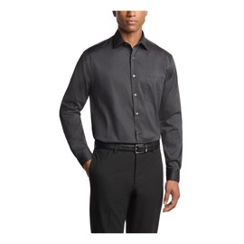 Van Heusen Men's Dress Shirt Regular Fit Everyday Defense Stretch, Charcoal