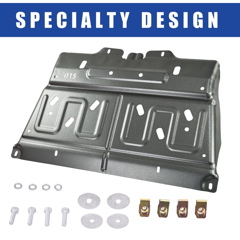 Upgrade Manganese Steel Splash Panel Shield Compatible with 2015-2020 Ford