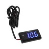Universal LCD Motorcycle Voltmeter Ultra Thin Waterproof Voltmeter with Left