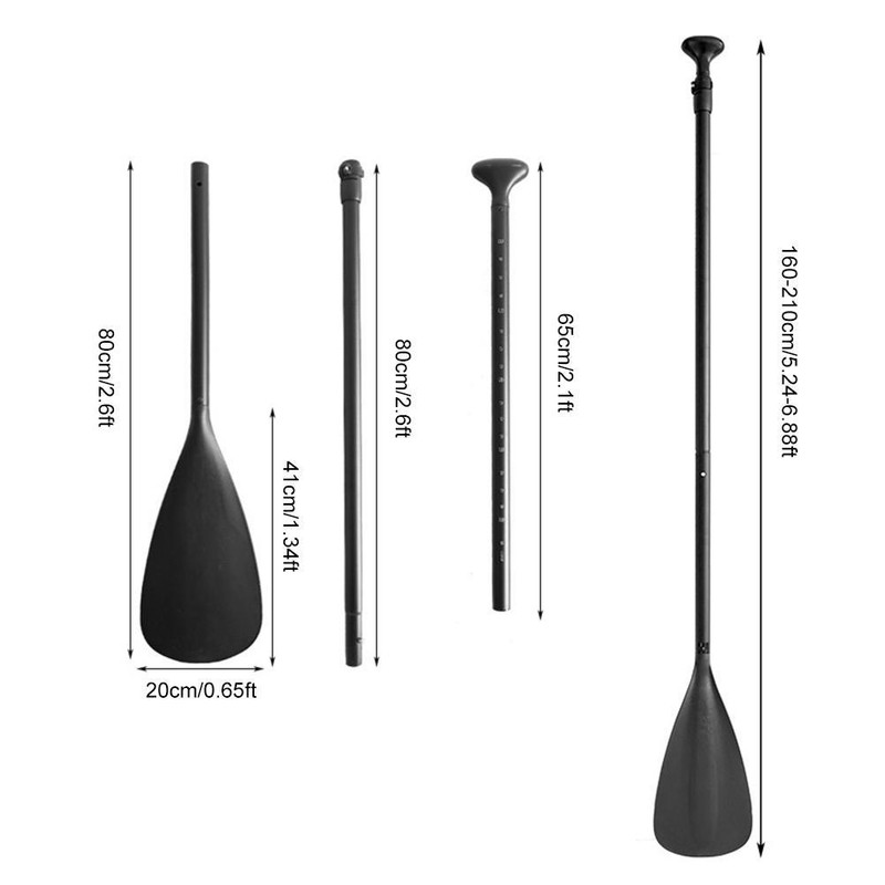 Aluminum Alloy Paddle Detachable Adjustable Kayak Surfboard Paddle Canoe Paddle