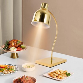 Commercial Grade Food Heat Lamp Portable Electric Food Warmer Free-Standing Food Warming Light Catering Food Warming Lamp for Restaurant Kitchen Cafeteria, 250W