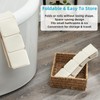 Non-Slip Silicone Bathtub Mat, Foldable Bath Tub Mat, 14.9 x
