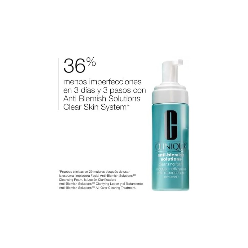 Clinique Acne Solutions Cleansing Foam Espuma Limpiadora Facial