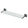 Gatco 5586MX Waterline Glass Shelf, Matte Black