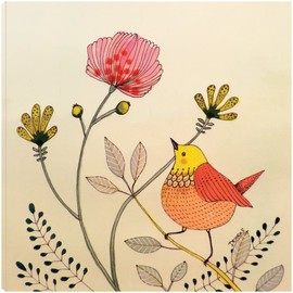 Fine Art Canvas La Vie Est Belle Canvas Wall Decor by Artist Sylvie Demers for Living Room, Bedroom, Bathroom, Kitchen, Office, Bar, Dining & Guest Room - Ready to Hang - 18 in x 18 in